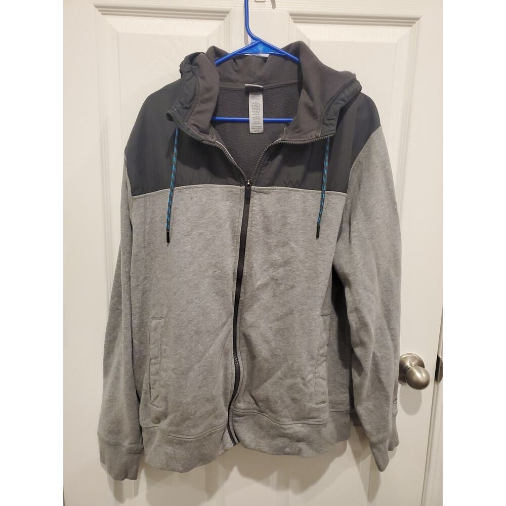 Champion Mens XL Grey Full Zip Hooded Active Jacket